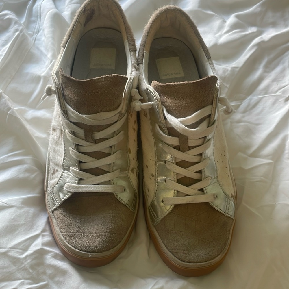 Dolce Vita calf hair sneakers
